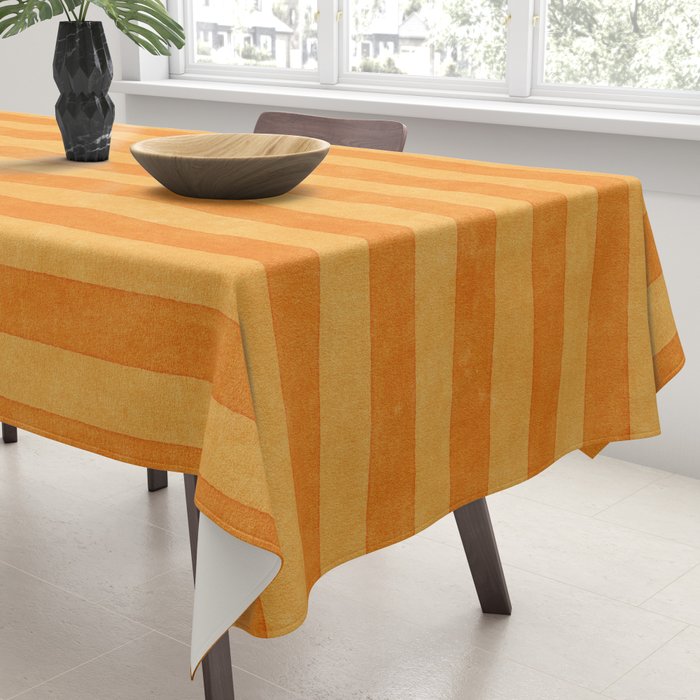 STRIPES - 004 - orange Tablecloth Gallery Image 3