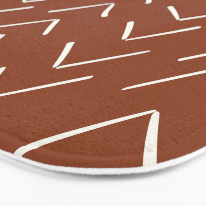 Boho Big Arrows in Rust Bath Mat Gallery Image 3