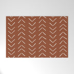 Boho Big Arrows in Rust Welcome Mat Gallery Image 1
