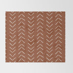 Boho Big Arrows in Rust Throw Blanket Gallery Image 2