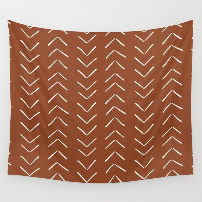 Boho Big Arrows in Rust Wall Tapestry Gallery Image 4