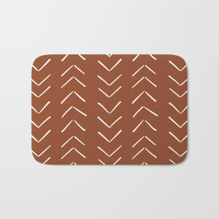 Boho Big Arrows in Rust Bath Mat Gallery Image 1