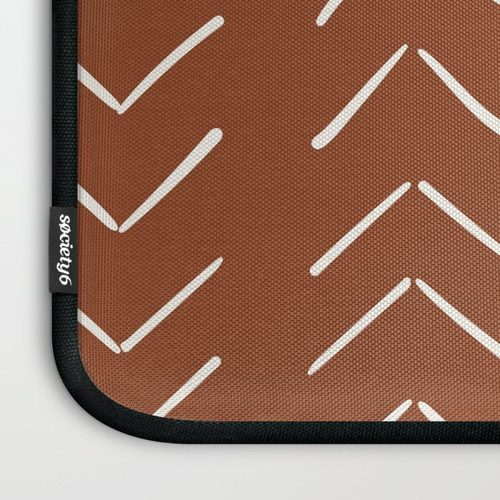 Boho Big Arrows in Rust Laptop Sleeve Gallery Image 3
