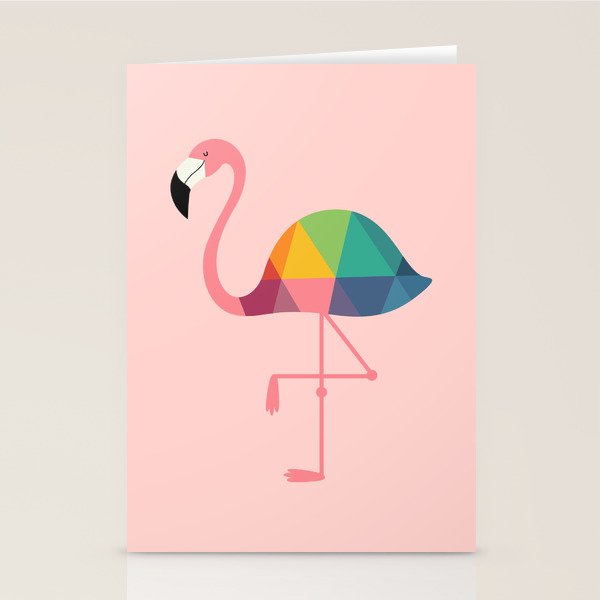 Rainbow Flamingo Stationery Card Gallery Image 2