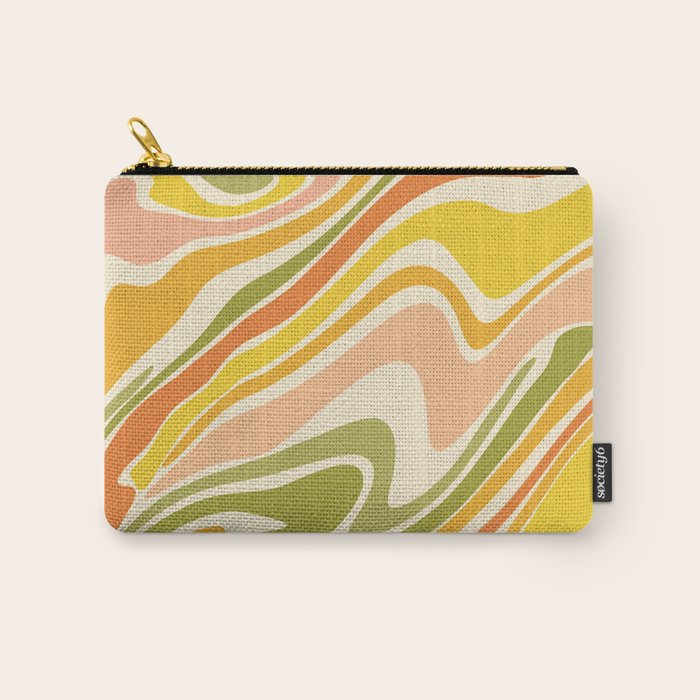 Rainbow Marble  Carry All Pouch Gallery Image 1