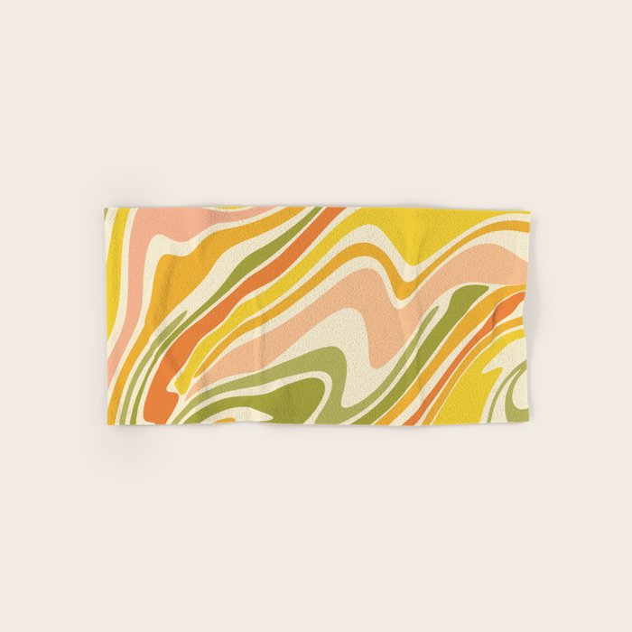 Rainbow Marble  Bath Towel Gallery Image 1