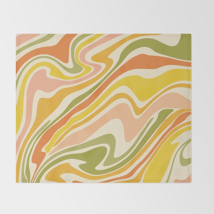 Rainbow Marble  Throw Blanket Gallery Image 2
