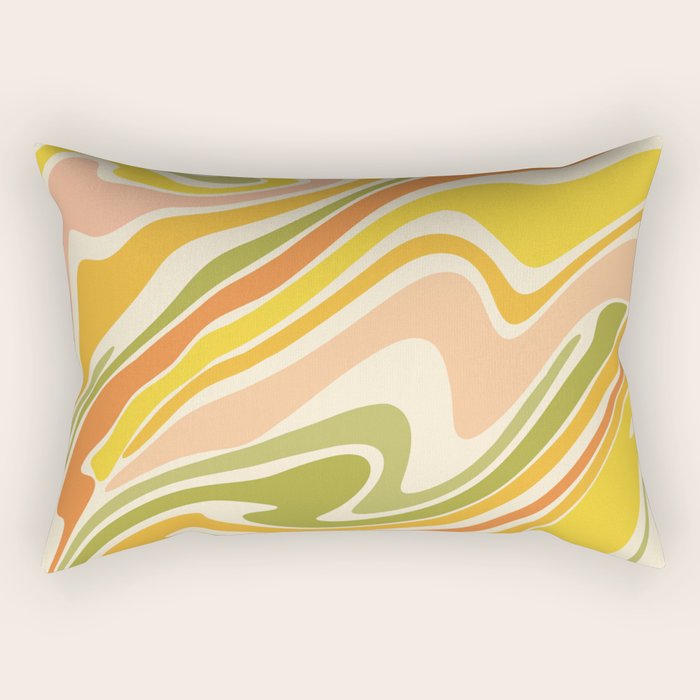 Rainbow Marble  Rectangular Pillow Gallery Image 2