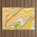 Rainbow Marble  Outdoor Rug Gallery Image 1