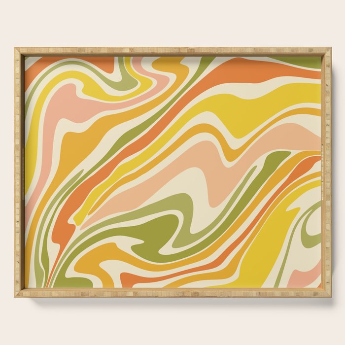 Rainbow Marble  Serving Tray Gallery Image 1