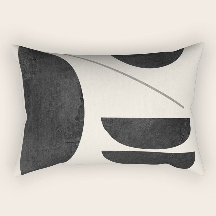 Modern Abstract Minimal Shapes 187 Rectangular Pillow Gallery Image 1