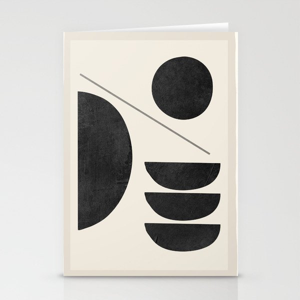 Modern Abstract Minimal Shapes 187 Stationery Card Gallery Image 1