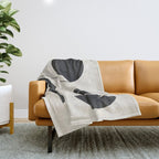 Modern Abstract Minimal Shapes 187 Throw Blanket Gallery Image 1