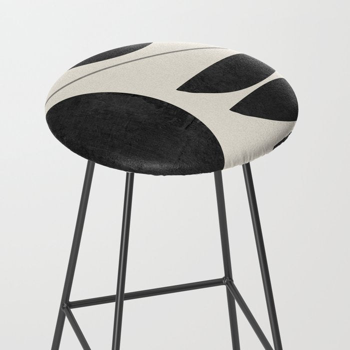 Modern Abstract Minimal Shapes 187 Stool Gallery Image 2