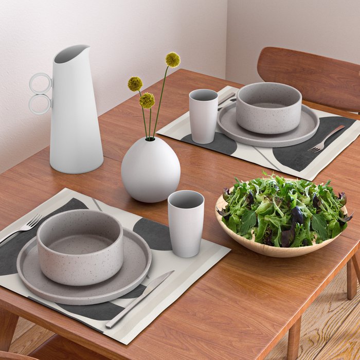 Modern Abstract Minimal Shapes 187 Placemat Gallery Image 2