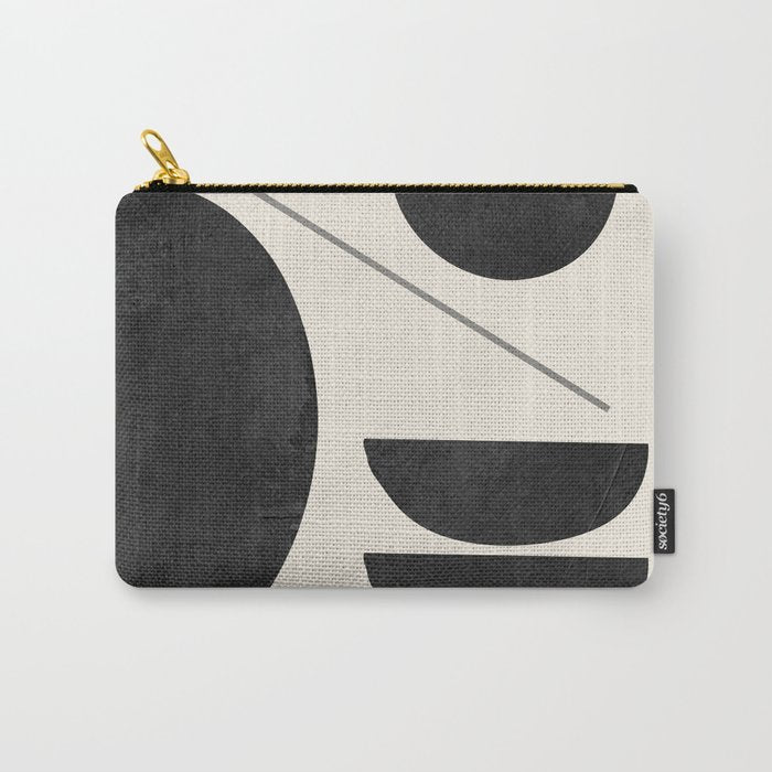Modern Abstract Minimal Shapes 187 Carry All Pouch Gallery Image 1