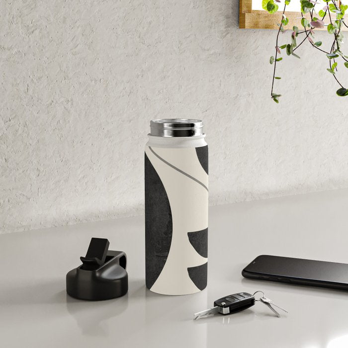 Modern Abstract Minimal Shapes 187 Water Bottle Gallery Image 4