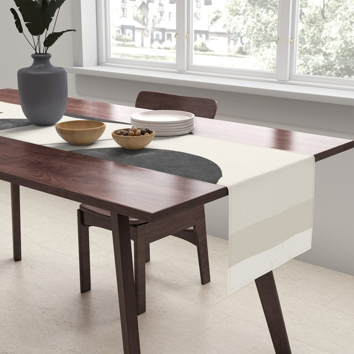 Modern Abstract Minimal Shapes 187 Table Runner Gallery Image 2