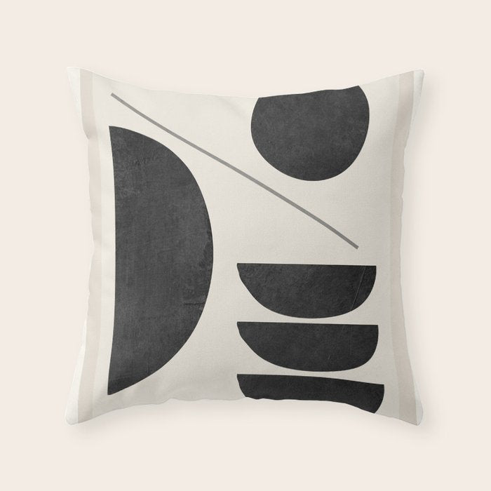 Modern Abstract Minimal Shapes 187 Throw Pillow Gallery Image 6