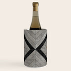 Urban Tribal Pattern No.2 - Concrete and Wood Wine Chiller Gallery Image 1