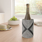 Urban Tribal Pattern No.2 - Concrete and Wood Wine Chiller Gallery Image 4