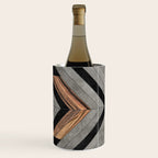 Urban Tribal Pattern No.2 - Concrete and Wood Wine Chiller Gallery Image 2