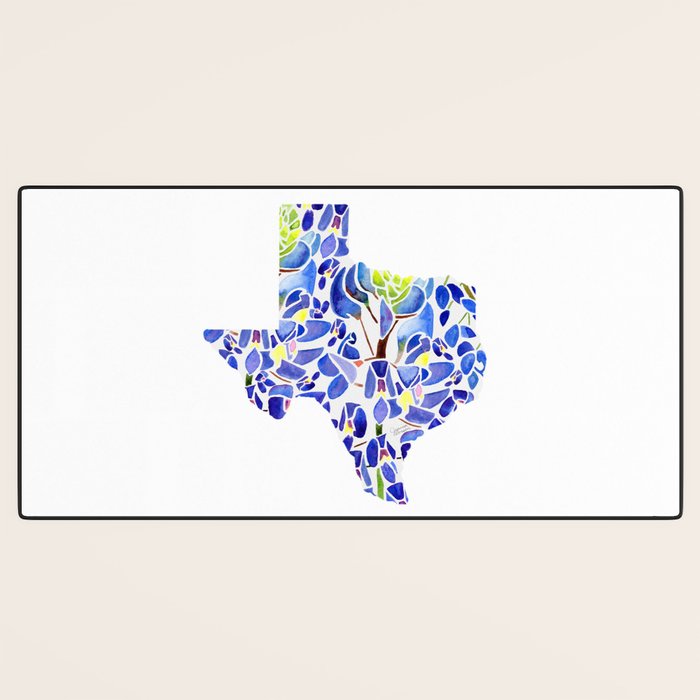 Texas State Bluebonnets Desk Mat Gallery Image 3