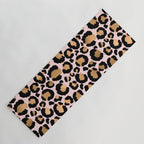 Animal print - pink copper Yoga Mat Gallery Image 1