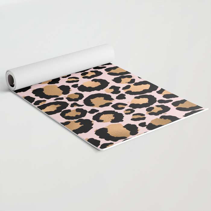 Animal print - pink copper Yoga Mat Gallery Image 2