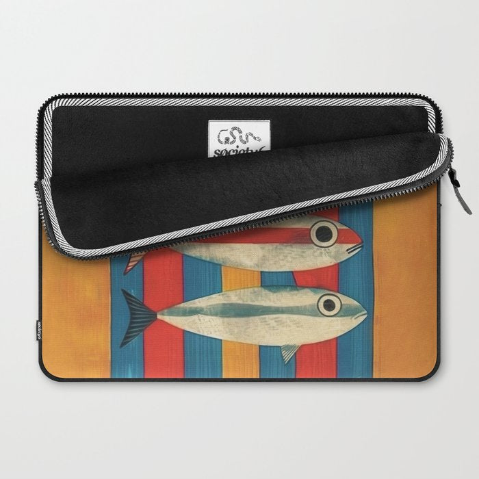 Stripes of the Sea Laptop Sleeve Gallery Image 2