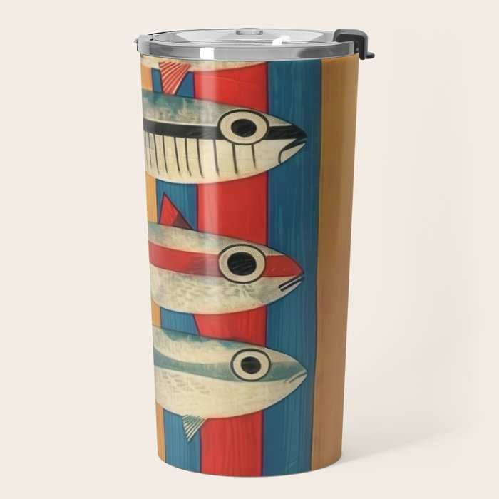 Stripes of the Sea Travel Mug Gallery Image 2