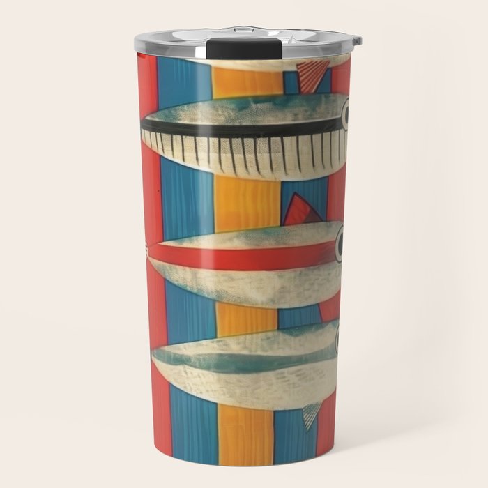 Stripes of the Sea Travel Mug Gallery Image 1