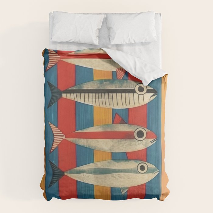 Stripes of the Sea Duvet Cover Gallery Image 6