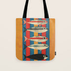 Stripes of the Sea Tote Bag Gallery Image 1