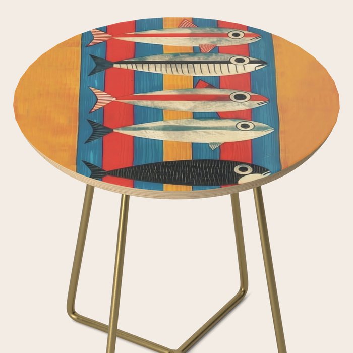 Stripes of the Sea Side Table Gallery Image 2