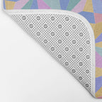 Kaleidoscope Tile Pattern V Bright Pastel Bath Mat Gallery Image 2