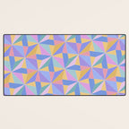 Kaleidoscope Tile Pattern V Bright Pastel Desk Mat Gallery Image 3