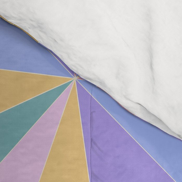 Kaleidoscope Tile Pattern V Bright Pastel Comforter Gallery Image 4