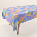 Kaleidoscope Tile Pattern V Bright Pastel Tablecloth Gallery Image 1