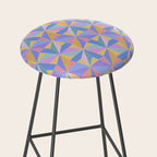 Kaleidoscope Tile Pattern V Bright Pastel Stool Gallery Image 2
