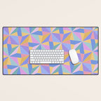 Kaleidoscope Tile Pattern V Bright Pastel Desk Mat Gallery Image 1