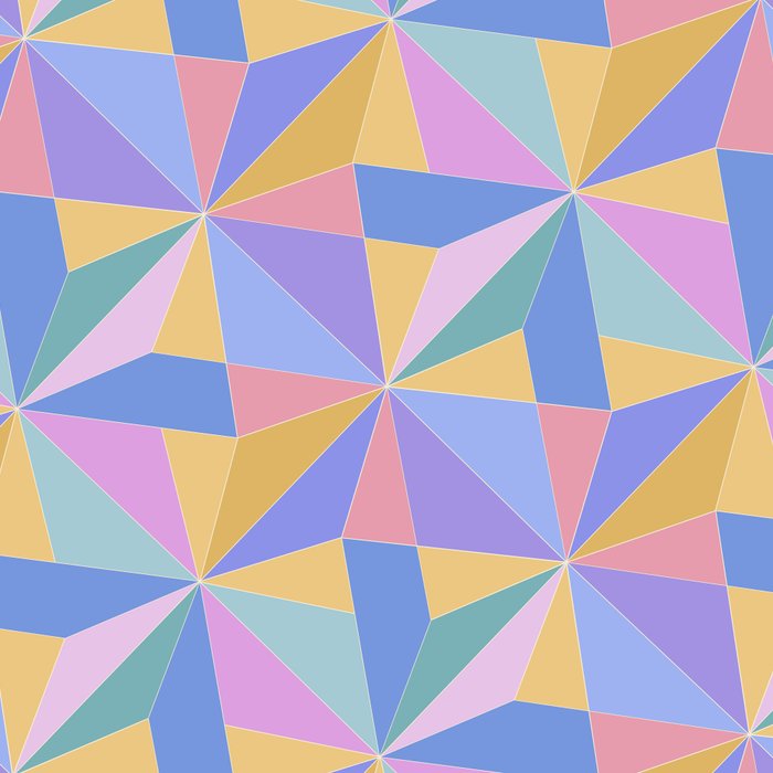 Kaleidoscope Tile Pattern V Bright Pastel Coffee Mug Gallery Image 2