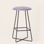 Kaleidoscope Tile Pattern V Bright Pastel Stool Gallery Image 1