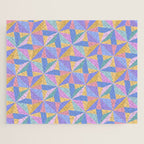 Kaleidoscope Tile Pattern V Bright Pastel Jigsaw Puzzle Gallery Image 1