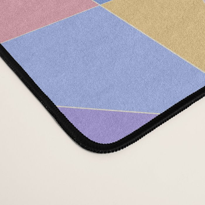 Kaleidoscope Tile Pattern V Bright Pastel Desk Mat Gallery Image 4