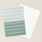 Two Tone Stripes - Sage Stationery Card Gallery Image 2