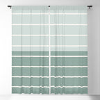Two Tone Stripes - Sage Window Curtain Gallery Image 5