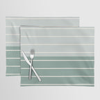 Two Tone Stripes - Sage Placemat Gallery Image 1