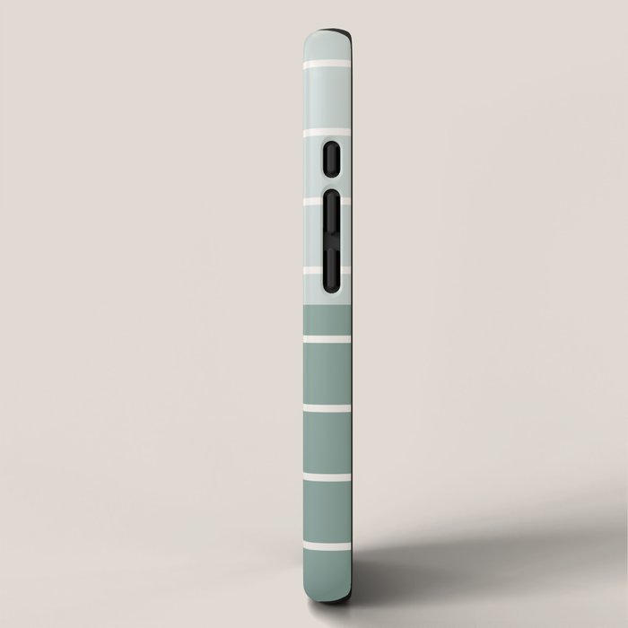 Two Tone Stripes - Sage iPhone Case Gallery Image 2