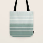 Two Tone Stripes - Sage Tote Bag Gallery Image 1